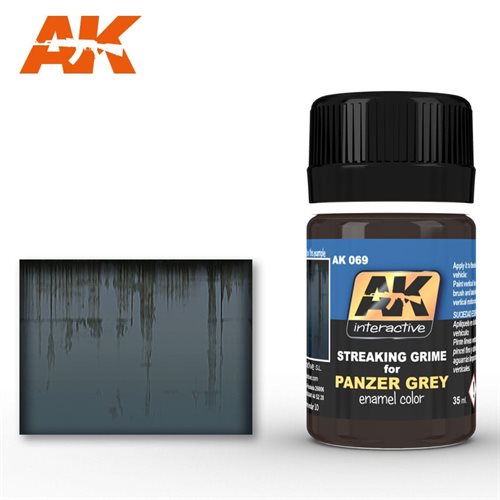 AK069 STREAKING GRIME FOR PANZER GREY