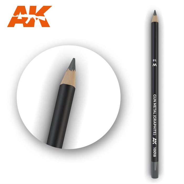 ak10018 Patineringsblyant, gun metal (Graphite)