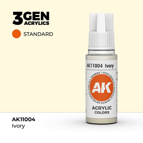 AK11004 Akryl maling, 17 ml, ivory - standard