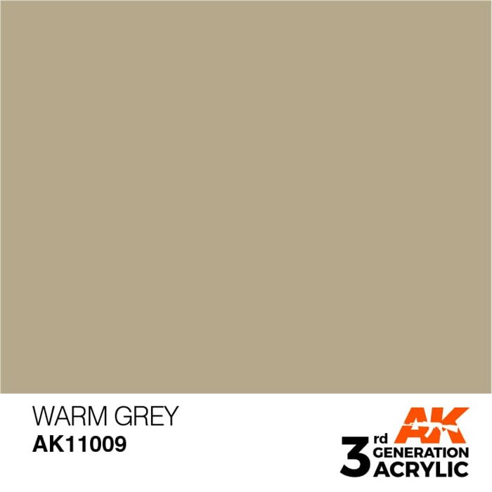 AK11009 Akryl maling, 17 ml, warm grey - standard