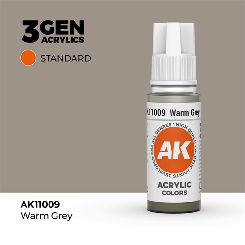AK11009 Akryl maling, 17 ml, warm grey - standard