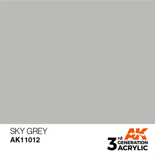 AK11012 Akryl maling, 17 ml, sky grey - standard