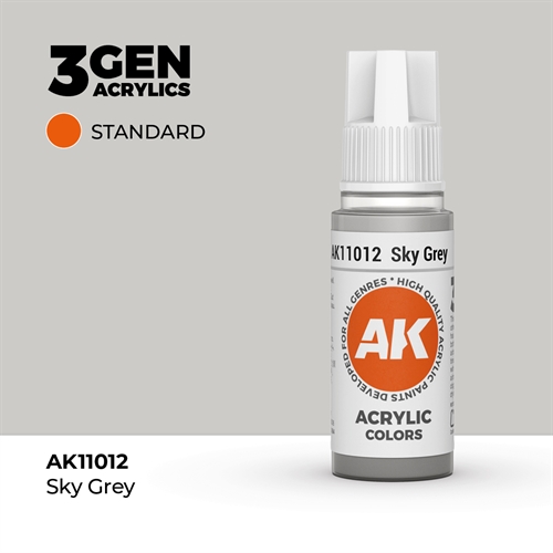 AK11012 Akryl maling, 17 ml, sky grey - standard