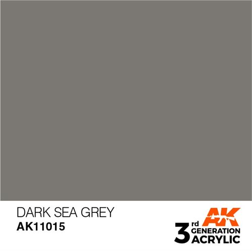 AK11015 Akryl maling, 17 ml, dark sea grey - standard