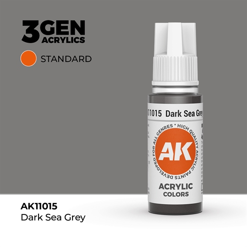 AK11015 Akryl maling, 17 ml, dark sea grey - standard