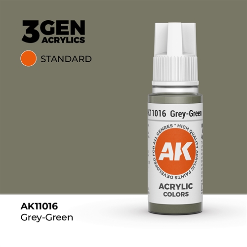 AK11016 Akryl maling, 17 ml, grey green - standard