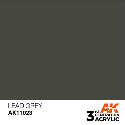 AK11023 Akryl maling, 17 ml, lead grey - standard