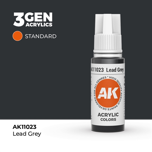AK11023 Akryl maling, 17 ml, lead grey - standard