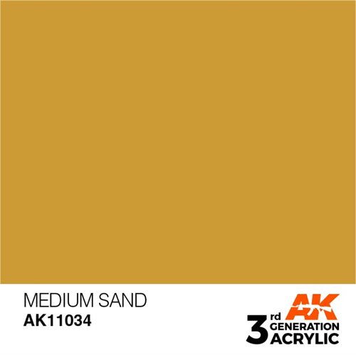 AK11034 Akryl maling, 17 ml, medium sand - standard