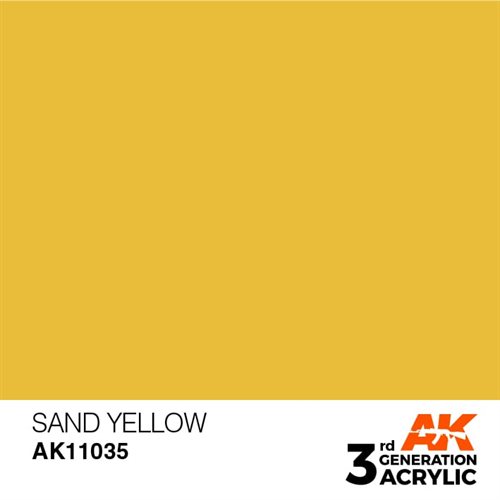 AK11035 Akryl maling, 17 ml, sand yellow - standard