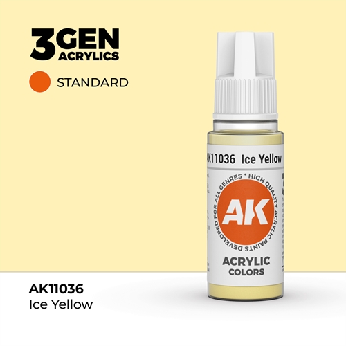 AK11036 Akryl maling, 17 ml, ice yellow - standard