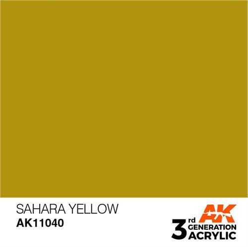 AK11040 Akryl maling, 17 ml, sahara yellow - standard