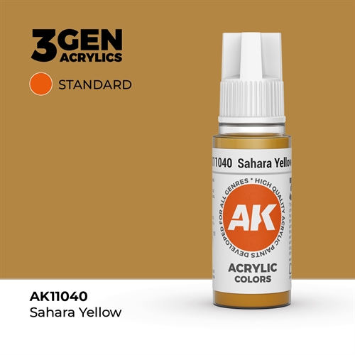 AK11040 Akryl maling, 17 ml, sahara yellow - standard