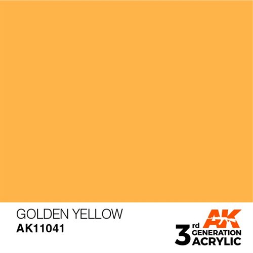 AK11041 Akryl maling, 17 ml, golden yellow - standard