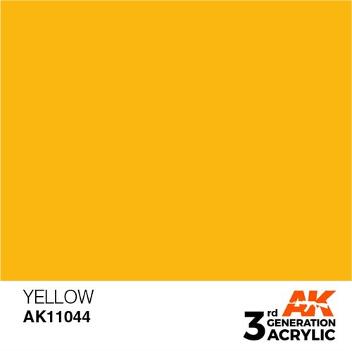 AK11044 Akryl maling, 17 ml, yellow - standard