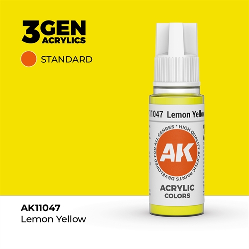AK11047 Akryl maling, 17 ml, lemon yellow - standard