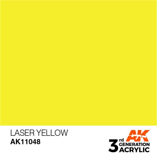 AK11048 Akryl maling, 17 ml, laser yellow - standard