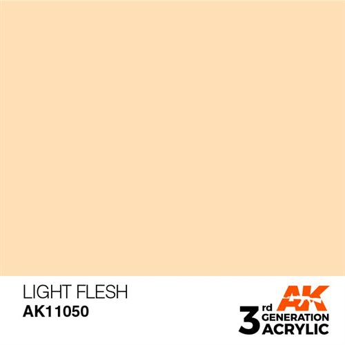AK11050 Akryl maling, 17 ml, light flesh - standard