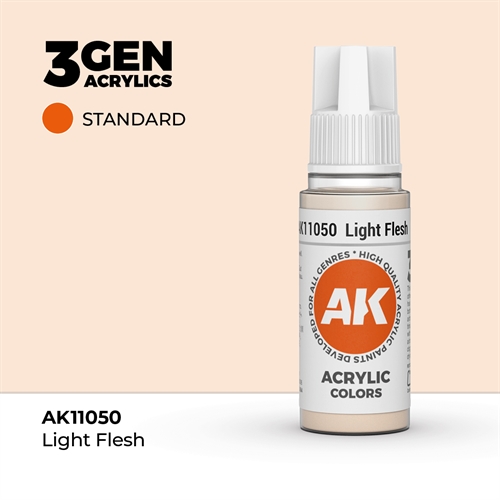AK11050 Akryl maling, 17 ml, light flesh - standard