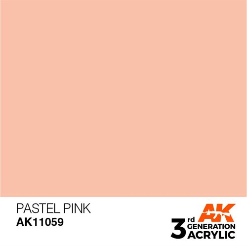 AK11059 Akryl maling, 17 ml, pastel pink - pastel