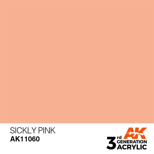 AK11060 Akryl maling, 17 ml, sickly pink - standard