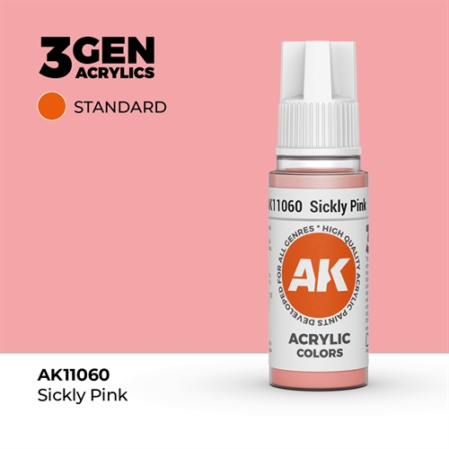 AK11060 Akryl maling, 17 ml, sickly pink - standard