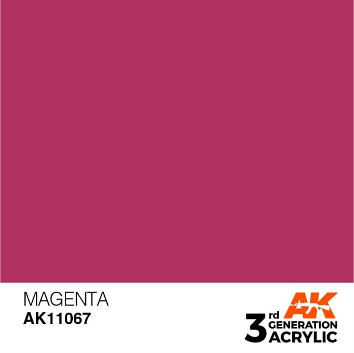 AK11067 Akryl maling, 17 ml, magenta standard