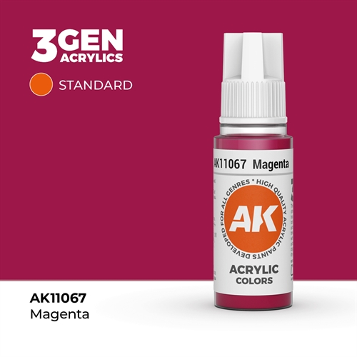 AK11067 Akryl maling, 17 ml, magenta standard