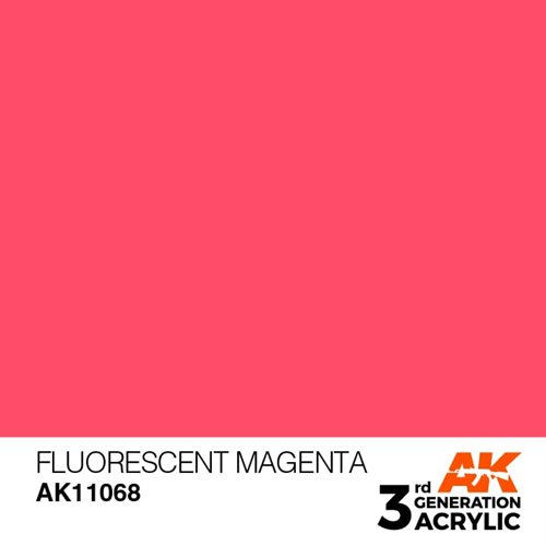 AK11068 Akryl maling, 17 ml, flourescent magenta - standard