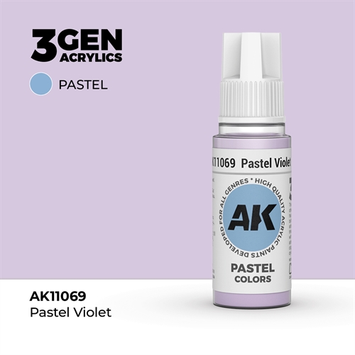 AK11069 Akryl maling, 17 ml, pastel violet - pastel