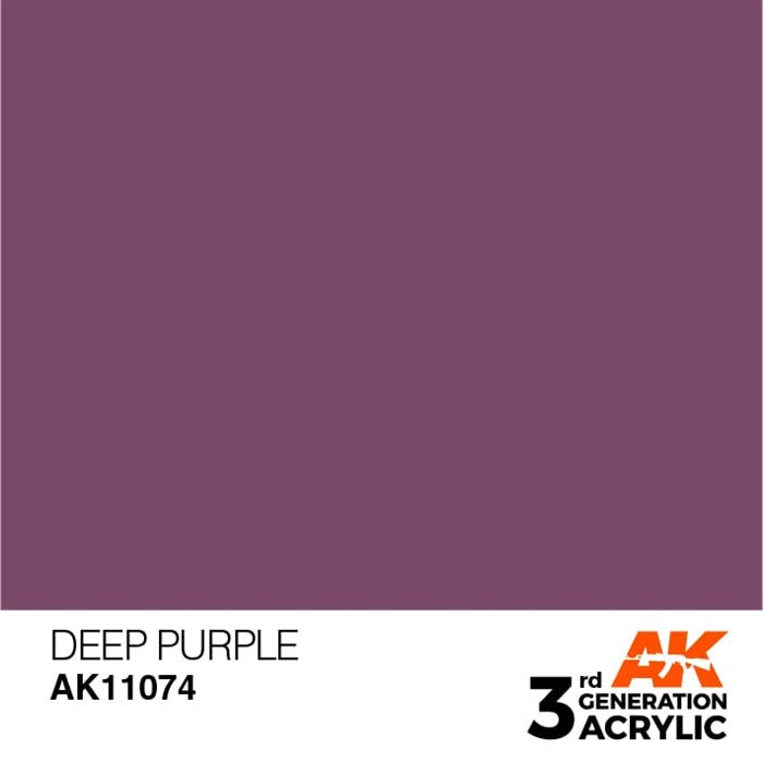 AK11074 Akryl maling, 17 ml, deep purple - intense