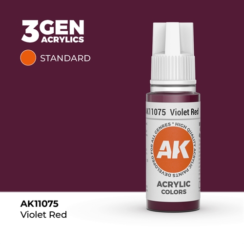 AK11075 Akryl maling, 17 ml, violet red - standard