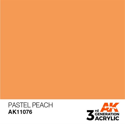 AK11076 Akryl maling, 17 ml, pastel peach - pastel