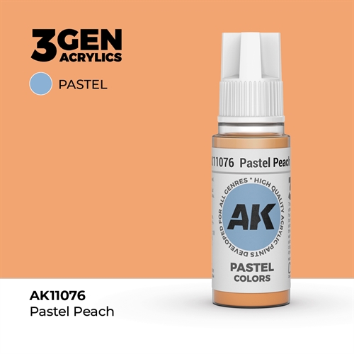 AK11076 Akryl maling, 17 ml, pastel peach - pastel