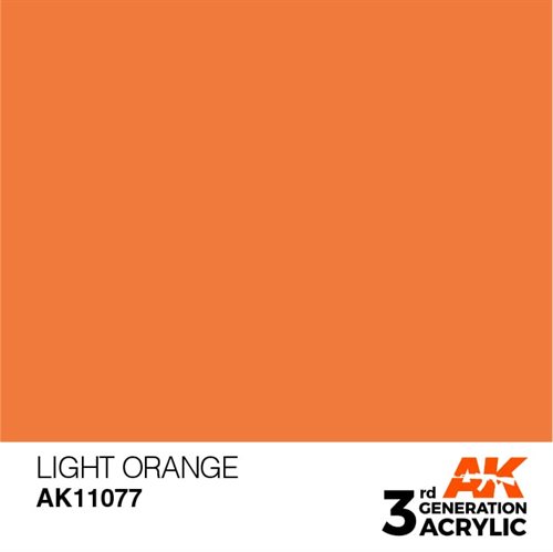 AK11077 Akryl maling, 17 ml, light orange - standard