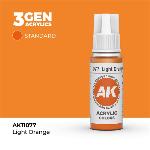 AK11077 Akryl maling, 17 ml, light orange - standard