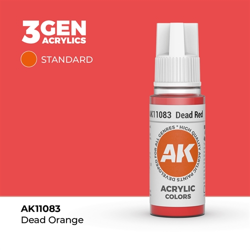 AK11083 Akryl maling, 17 ml, dead red