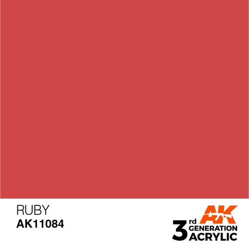 AK11084 Akryl maling, 17 ml, ruby - standard