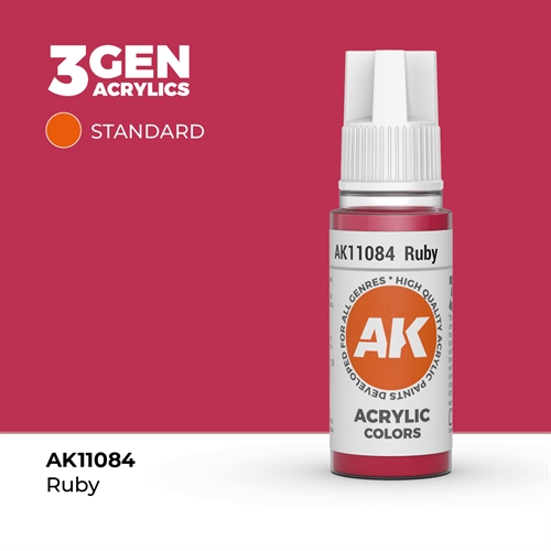 AK11084 Akryl maling, 17 ml, ruby - standard