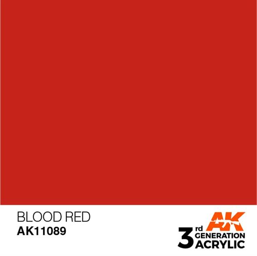 AK11089 Akryl maling, 17 ml, blood red - standard