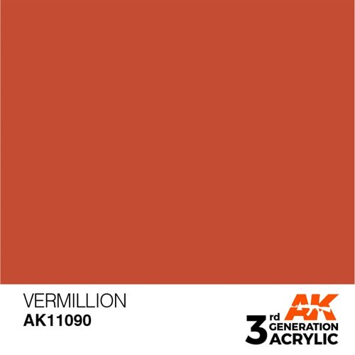 AK11090 Akryl maling, 17 ml, vermillion  standard