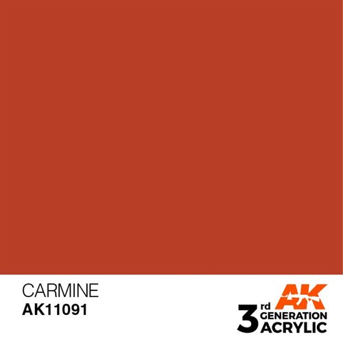 AK11091 Akrylmaling, 17 ml, carmine - standard