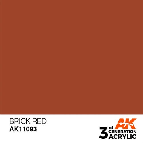 AK11093 Akryl maling, 17 ml, brick red - standard