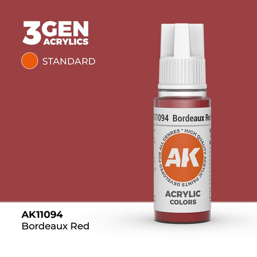AK11094 Akryl maling, 17 ml, bordeaux red - standard