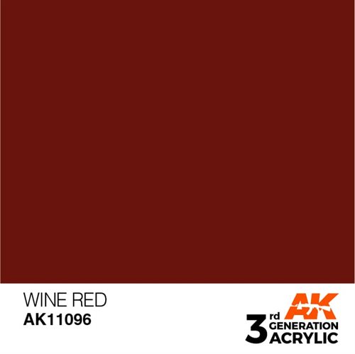 AK11096 Akryl maling, 17 ml, wine red - standard