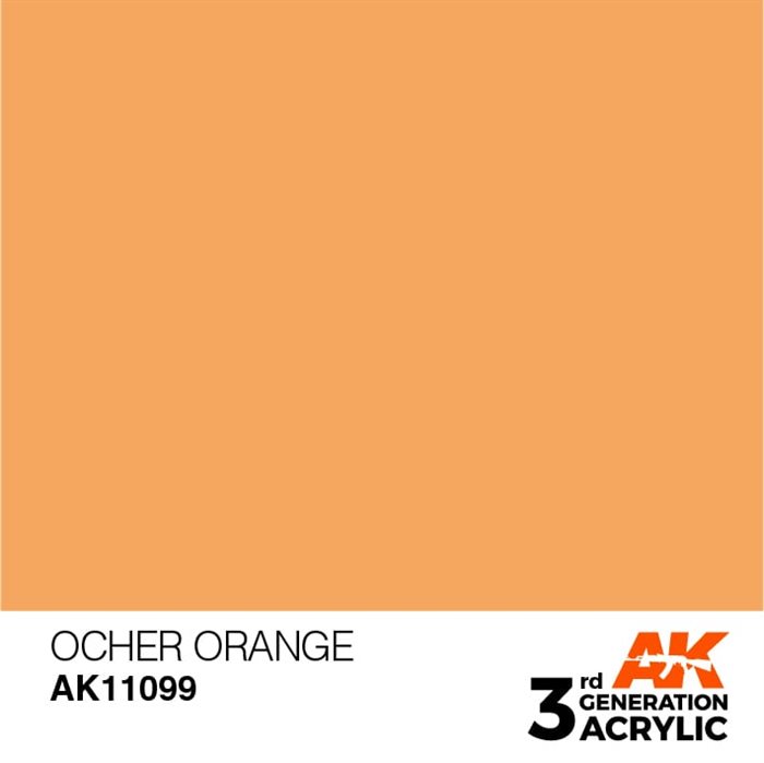 AK11099 Akryl maling, 17 ml, Ocher orange - standard