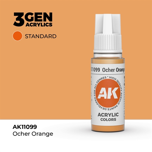 AK11099 Akryl maling, 17 ml, Ocher orange - standard