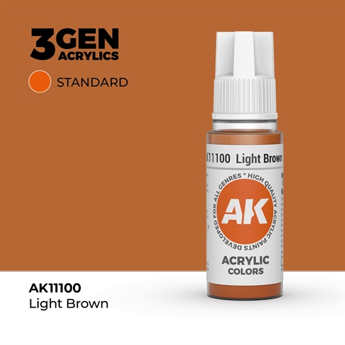 AK11100 Akrylmaling, 17 ml, light brown - standard