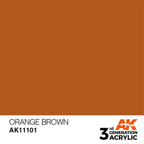 AK11101 Akryl maling, 17 ml, orange brown - standard