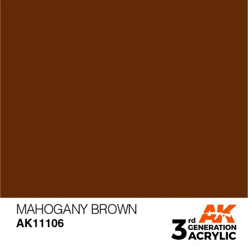 AK11106 Akryl maling, 17 ml, mahogany brown - standard